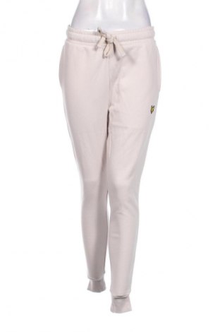 Pantaloni trening de femei Lyle & Scott, Mărime S, Culoare Bej, Preț 152,96 Lei