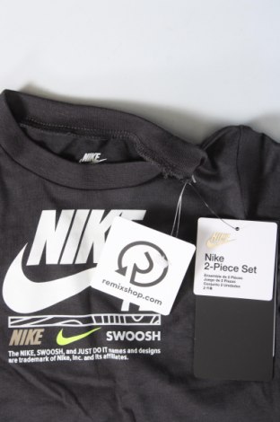 Детска блуза Nike, Размер 9-12m/ 74-80 см, Цвят Сив, Цена 31,49 лв.