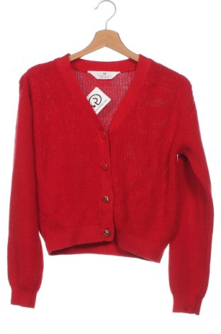 Kinder Strickjacke H&M, Größe 10-11y/ 146-152 cm, Farbe Rot, Preis 5,13 €