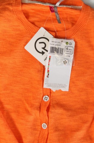 Kinder Strickjacke Orchestra, Größe 5-6y/ 116-122 cm, Farbe Orange, Preis € 6,99