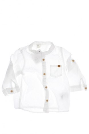 Kinderhemd H&M, Größe 9-12m/ 74-80 cm, Farbe Weiß, Preis 3,68 €