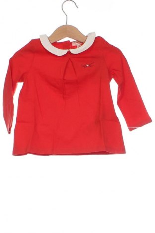 Детска рокля Du Pareil Au Meme, Размер 12-18m/ 80-86 см, Цвят Червен, Цена 37,95 лв.