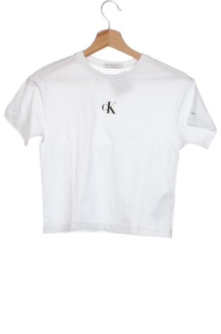 Kinder T-Shirt Calvin Klein Jeans, Größe 7-8y/ 128-134 cm, Farbe Weiß, Preis € 16,99