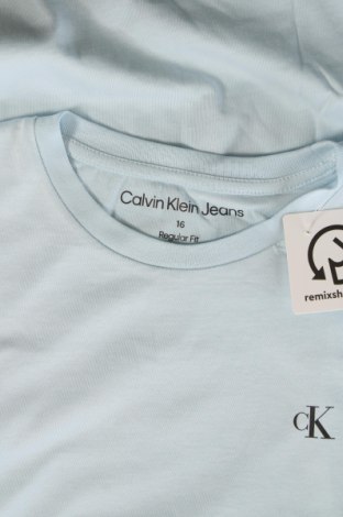 Detské tričko Calvin Klein Jeans, Veľkosť 15-18y/ 170-176 cm, Farba Modrá, Cena  13,95 €