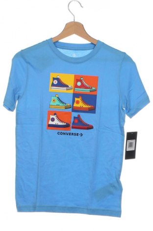 Kinder T-Shirt Converse, Größe 7-8y/ 128-134 cm, Farbe Blau, Preis 11,83 €