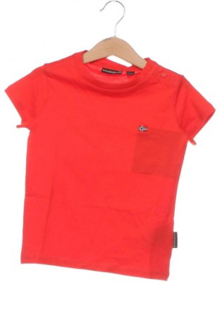 Детска тениска Napapijri, Размер 2-3y/ 98-104 см, Цвят Червен, Цена 28,80 лв.