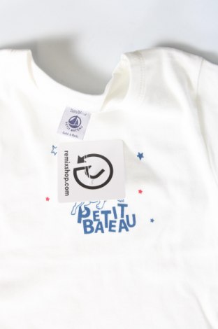 Детска тениска Petit Bateau, Размер 18-24m/ 86-98 см, Цвят Бял, Цена 51,00 лв.