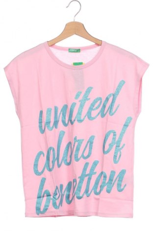 Детска тениска United Colors Of Benetton, Размер 14-15y/ 168-170 см, Цвят Розов, Цена 11,90 лв.