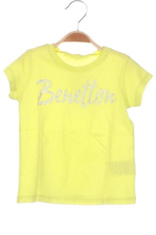 Tricou pentru copii United Colors Of Benetton, Mărime 18-24m/ 86-98 cm, Culoare Galben, Preț 39,14 Lei