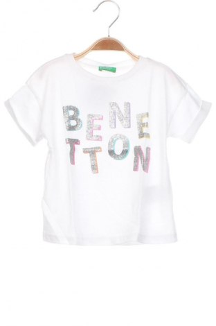 Kinder T-Shirt United Colors Of Benetton, Größe 18-24m/ 86-98 cm, Farbe Weiß, Preis € 7,89