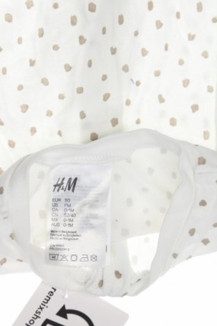 Dziecięcy kombinezon H&M, Rozmiar 0-1m/ 50 cm, Kolor Biały, Cena 38,20 zł