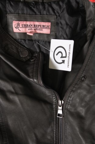 Kinder Lederjacke Urban Republic, Größe 15-18y/ 170-176 cm, Farbe Braun, Preis € 16,99