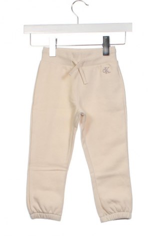 Kinder Sporthose Calvin Klein Jeans, Größe 18-24m/ 86-98 cm, Farbe Beige, Preis 54,99 €