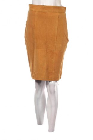 Δερμάτινη φούστα, Μέγεθος M, Χρώμα  Μπέζ, Τιμή 40,33 €