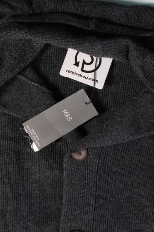 Herren Strickjacke Marks & Spencer, Größe XL, Farbe Grau, Preis € 15,49