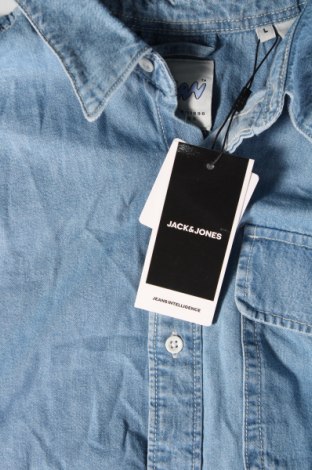 Herrenhemd Jack & Jones, Größe L, Farbe Blau, Preis 12,99 €