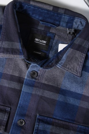 Herrenhemd Only & Sons, Größe L, Farbe Blau, Preis € 9,99