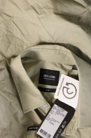 Herrenhemd Only & Sons, Größe L, Farbe Beige, Preis € 9,99