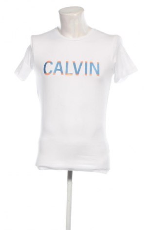 Herren T-Shirt Calvin Klein Jeans, Größe S, Farbe Weiß, Preis 21,99 €