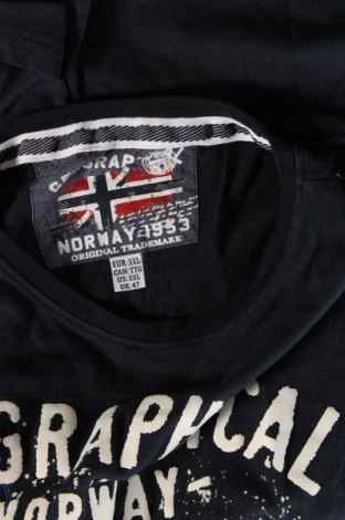 Tricou de bărbați Geographical Norway, Mărime XXL, Culoare Albastru, Preț 86,73 Lei