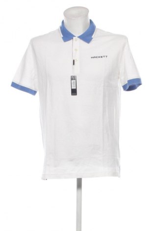 Мъжка тениска Hackett, Размер L, Цвят Бял, Цена 49,60 лв.