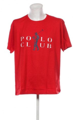 Męski T-shirt Polo Club, Rozmiar 3XL, Kolor Czerwony, Cena 126,88 zł