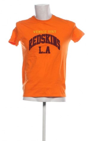 Herren T-Shirt Redskins, Größe S, Farbe Orange, Preis 7,61 €