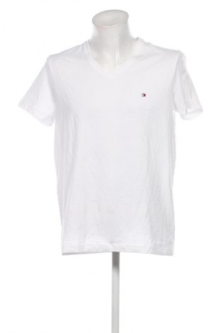 Męski T-shirt Tommy Hilfiger, Rozmiar XL, Kolor Biały, Cena 174,45 zł