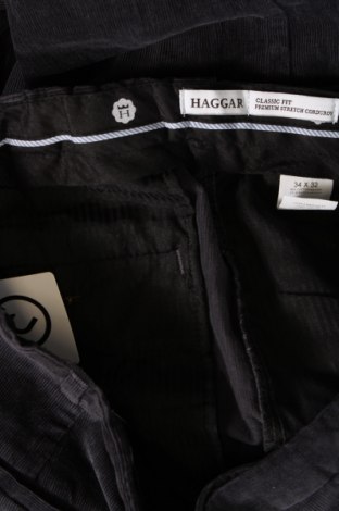 Pantaloni raiați de bărbați Haggar, Mărime M, Culoare Albastru, Preț 95,39 Lei