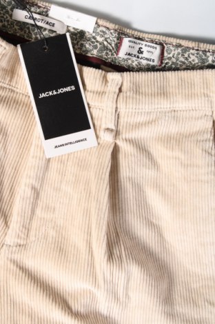 Pantaloni raiați de bărbați Jack & Jones, Mărime M, Culoare Bej, Preț 97,99 Lei