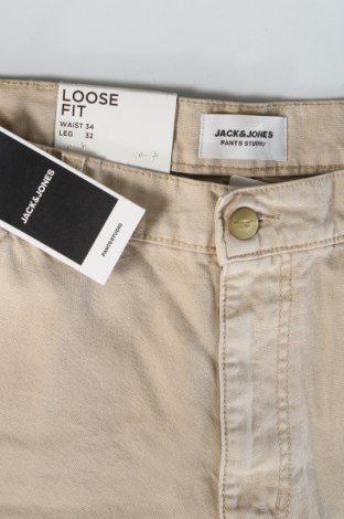 Herrenhose Jack & Jones, Größe L, Farbe Beige, Preis € 12,49