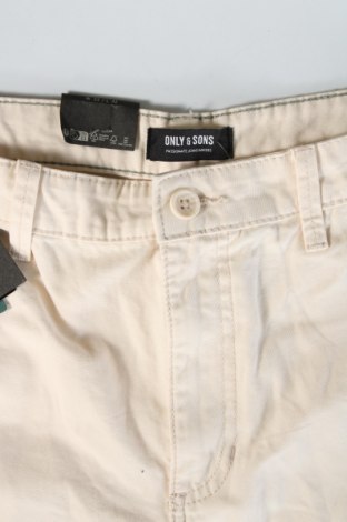 Herrenhose Only & Sons, Größe M, Farbe Ecru, Preis € 14,49