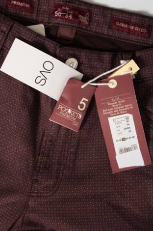 Pantaloni de bărbați Oviesse, Mărime XL, Culoare Roșu, Preț 102,99 Lei