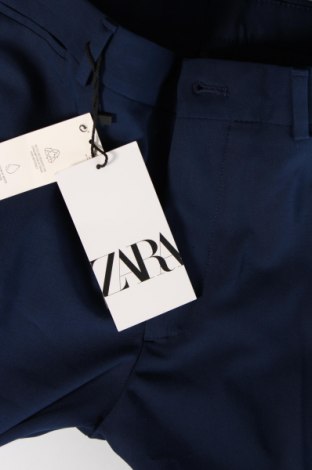 Мъжки панталон Zara, Размер S, Цвят Син, Цена 21,72 лв.