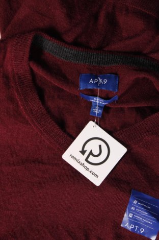 Herrenpullover Apt.9, Größe S, Farbe Rot, Preis 12,99 €