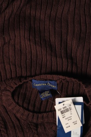 Herrenpullover Charter Club, Größe M, Farbe Braun, Preis € 21,99