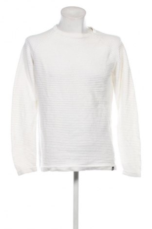 Męski sweter Core By Jack & Jones, Rozmiar L, Kolor Biały, Cena 43,99 zł