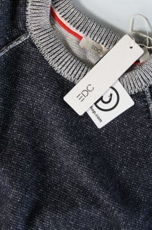 Męski sweter Edc By Esprit, Rozmiar L, Kolor Niebieski, Cena 71,99 zł