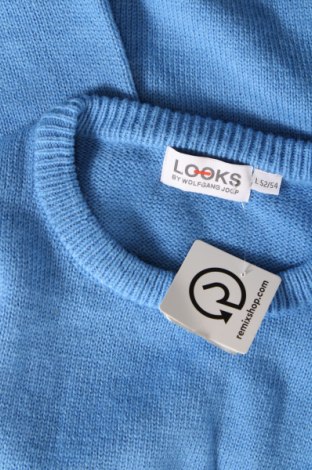 Herrenpullover LOOKS by Wolfgang Joop, Größe L, Farbe Blau, Preis 15,49 €