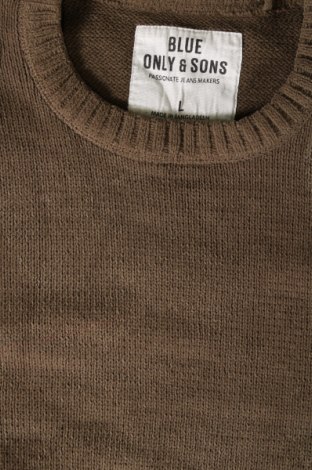 Herrenpullover Only & Sons, Größe L, Farbe Grün, Preis € 7,49