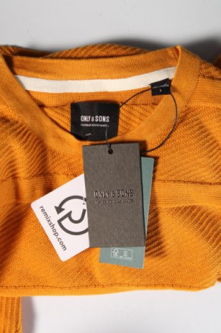 Herrenpullover Only & Sons, Größe L, Farbe Orange, Preis € 10,49