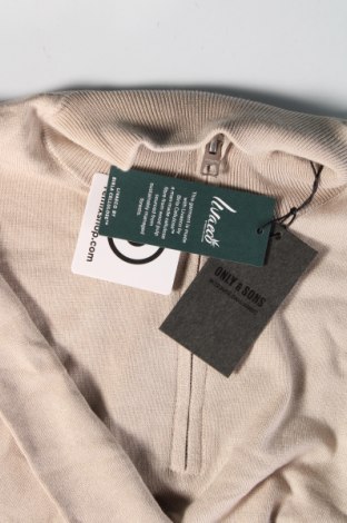 Męski sweter Only & Sons, Rozmiar L, Kolor Beżowy, Cena 53,99 zł