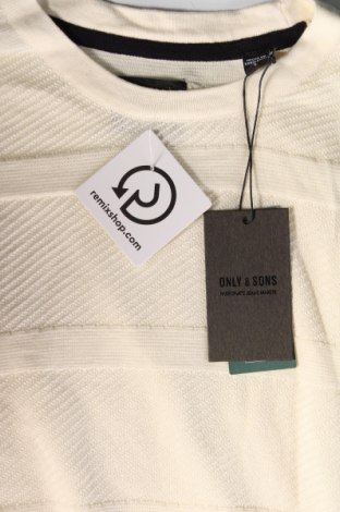 Męski sweter Only & Sons, Rozmiar L, Kolor ecru, Cena 51,99 zł