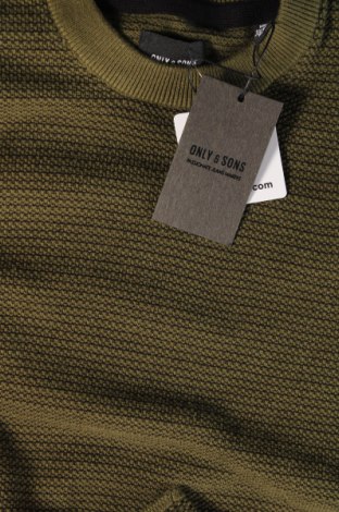 Herrenpullover Only & Sons, Größe M, Farbe Grün, Preis € 9,99