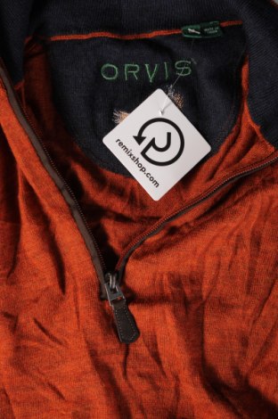 Herrenpullover Orvis, Größe M, Farbe Orange, Preis € 15,49