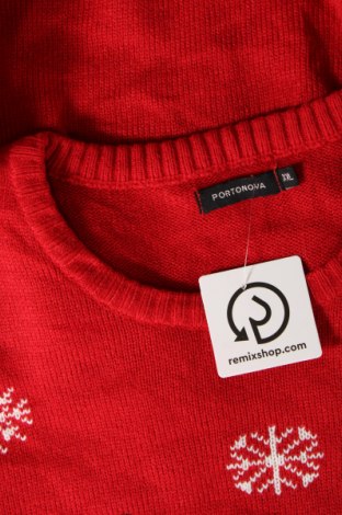 Herrenpullover Portonova, Größe XXL, Farbe Rot, Preis 7,49 €