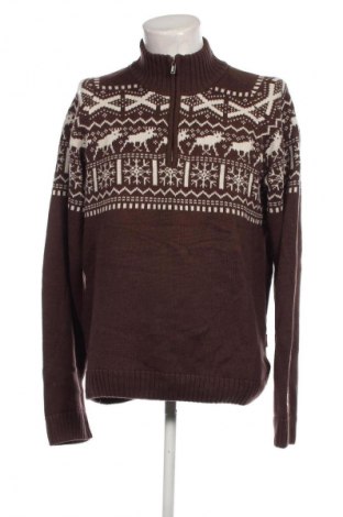 Мъжки пуловер SCOTT, Размер XXL, Цвят Кафяв, Цена 57,60 лв.