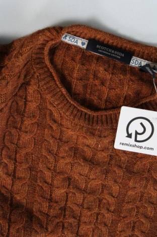 Męski sweter Scotch & Soda, Rozmiar L, Kolor Brązowy, Cena 178,49 zł