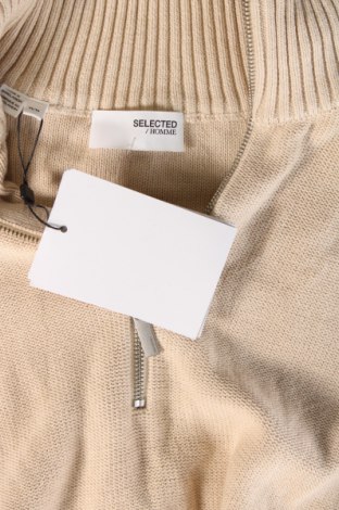 Herrenpullover Selected Homme, Größe M, Farbe Beige, Preis € 39,69