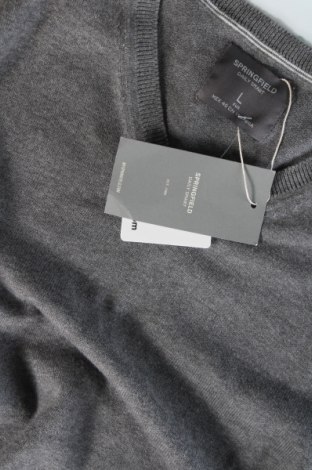 Herrenpullover Springfield, Größe L, Farbe Grau, Preis € 15,99